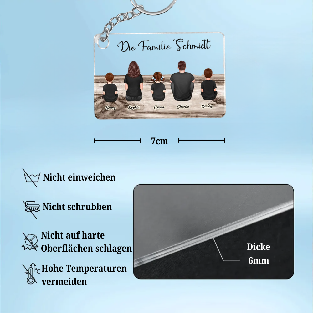 Acryl-Schlüsselanhänger-Personalisierte Geschenke für Familie