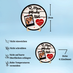 Personalisierte Holztafel -Mein felendes Stück-Geschenk für Paar