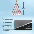 Schneemännchen Acrylornament Personalisierter Christbaumschmuck mit 1-15 Namen