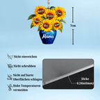 Vase-Personalisiertes Acryl-Schlüsselanhänger für Oma und Mama