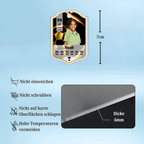 Personalisierter Acryl-Schlüsselanhänger für Kinder: National-Team Fußball ID Card