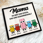 Süße Puzzle-Personalisierte Holztafel mit 2 Schichten