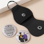 "An meinen Sohn" Taschenumarmung mit Spruch und Figuren Geschenk zum Abschluss