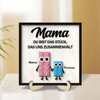 Süße Puzzle-Personalisierte Holztafel mit 2 Schichten