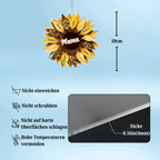 Sonnenblume – Personalisierter Acryl-Autoanhänger