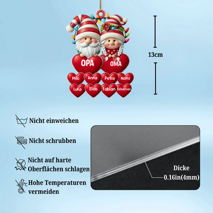 Personalisierter Weihnachtsanhänger – Weihnachts-Gnome