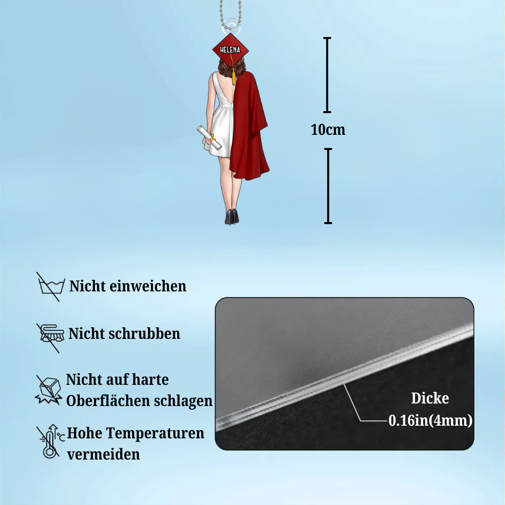Abschlussfeier Personalisierter Autoanhänger