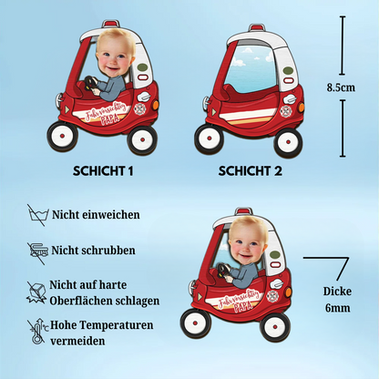 Fahr Vorsichtig-Personalisiertes Sonnenblendenclip mit Foto für Vater und Mutter