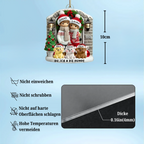 Personalisiertes Weihnachtsornament für Paar mit optionalem Haustier Hund Katze