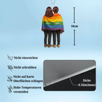Acrylanhänger mit Regenbogenfahne und Namen Geschenk für LGBT-Paar