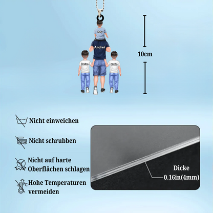 Acrylanhänger Papa/Mama mit Kinder