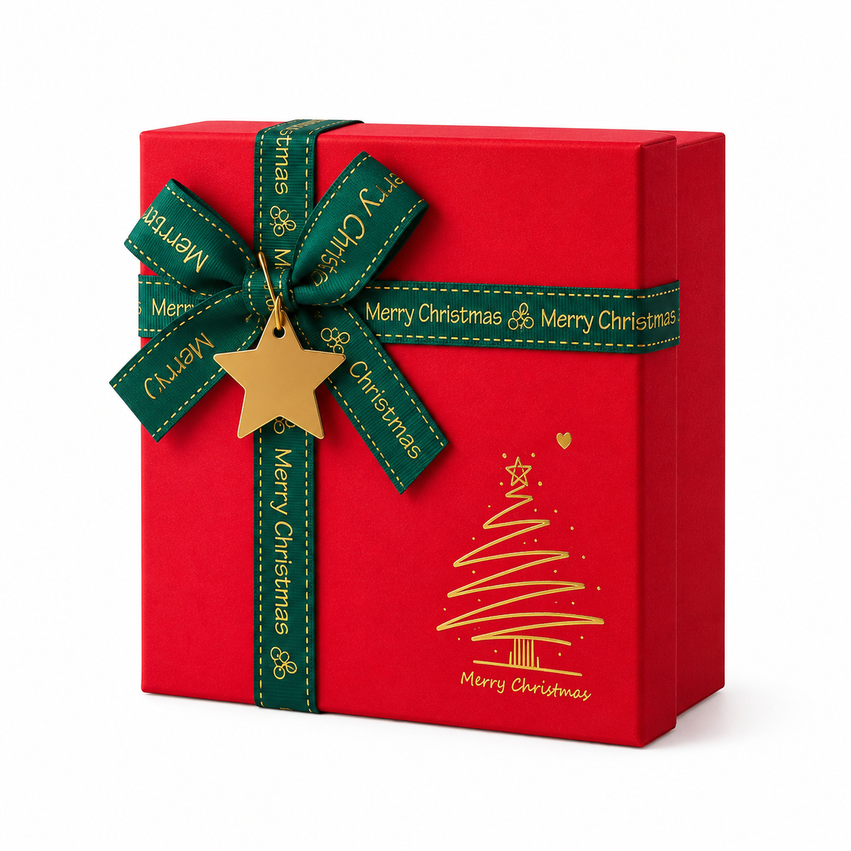 Weihnachtsgeschenkbox – 15 × 15 × 7 cm