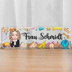 Personalisierte Acryltafel mit Namen Geschenk für Lehrerin und Kollegin