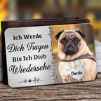 Brieftasche-Karte mit Foto und Text Trauergeschenk für Haustier