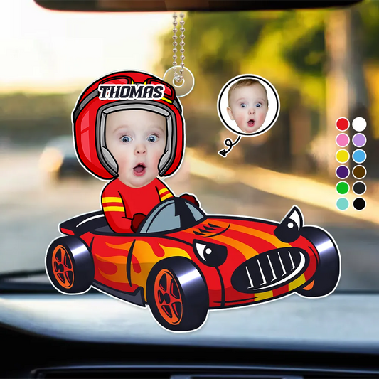 Baby-Rennfahrer Acryl-Foto-Ornament