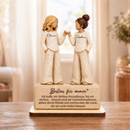 Personalisierter Holzaufsteller mit Namen & Spruch – für beste Freundinnen & Schwestern