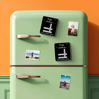 Personalisiertes Kreuzworträtsel-Acryl-Kühlschrankmagnet