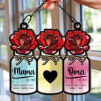 Personalisierter Sonnenfänger mit Vasen Geschenk für Frau, Mama und Oma