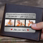 Wallet Card mit Fotos und Gravur Personalisierte -Brieftasche-Karte für Paar und Familie