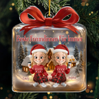 Personalisierter Weihnachtsanhänger aus Acryl Geschenk für beste Freundin und Schwester