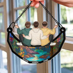 Personalisierter Sonnenfänger mit 2-6 Personen Geschenk für Familie und Freunde