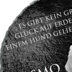 Personalisierter Schieferaufsteller mit Foto – Erinnerung an dein Haustier