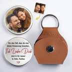Ich Liebe Dich-Taschenumarmung mit Foto für Paare