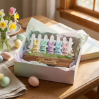 Personalisierter Holzaufsteller mit Hasen Geschenk für Oma