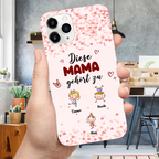 Diese...gehört zu - Silikonhandyhülle für iPhone und Samsung mit Comicfiguren Geschenk für Mama und Oma