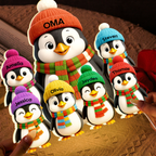 Personalisierte LED-Lichtbox für Oma – Pinguin-Motiv mit Namen