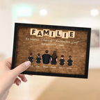 Personalisierter Holzaufsteller mit Familien Geschenk für Papa, Mama, Opa und Oma