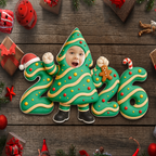 2025 Baby Personalisierter Acrylanhänger mit Foto Weihnachtsgeschenk