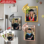 Acryl-Kühlschrankmagnet  mit Foto Abschlussgeschenk für Tochter und Sohn