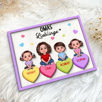 Omas Lieblinge-Personalisierte Holzplakette Oma/Mama mit Kinder