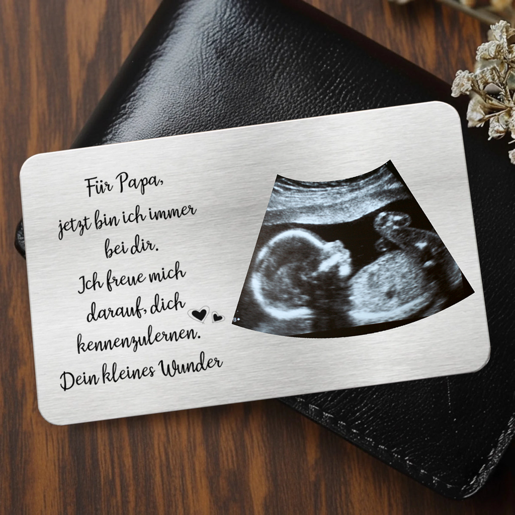 Foto Geldbörsen-Karte Geschenk für den frischgebackenen Vater