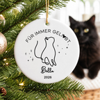 Personalisierter Keramik-Anhänger – Erinnerung an deine Katze