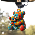 Mamabär und Bärchen - Personalisierter Acrylanhänger mit Namen