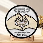 Personalisiertes Holztafel für Familie, Oma und Opa