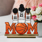 Basketballmama-Personalisierte MOM-Holztafel