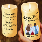 Personalisierte LED-Kerze für Familie und Beste Freunden