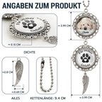 Metall-Anhänger mit Foto und Text Trauergeschenk für Haustier