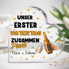 Acrylherz-Unser Erster Vatertag-Geschenk für Vater