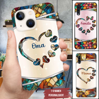 Vintage Muster-Personalsiierte Handyhülle für iPhone und Samsung