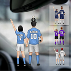Fußballpaar-Personalisierte Anhänger