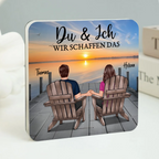Personalisierte Acryl-Magneten für Liebespaar