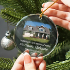 Personalisierter Weihnachtsanhänger – Unser neues Zuhause