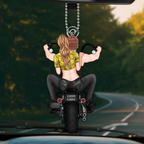 Personalisierter Acrylanhänger mit Motorradpaar