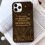 Ich liebe dich-Personalisierte Handyhülle für iPhone und Samsung