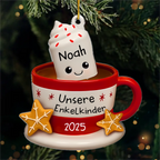 Individuelles Acryl-Ornament – Personalisierte Weihnachtsgeschenke für Opa und Oma – Unsere kleinen Marshmallows