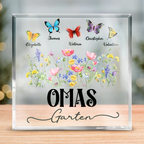 Acryltafel mit Schmetterlingen Geschenke für Oma und Mama
